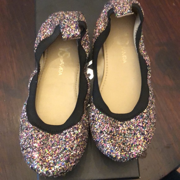 Beautiful rainbow glitter Yosi Samara flats as 2 - Picture 2 of 4